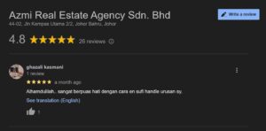 ejen hartanah johor terbaik review google sufi